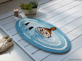 MOOMIN ムーミン マット ぷかぷかリトルミイ ブルー 48×90cm