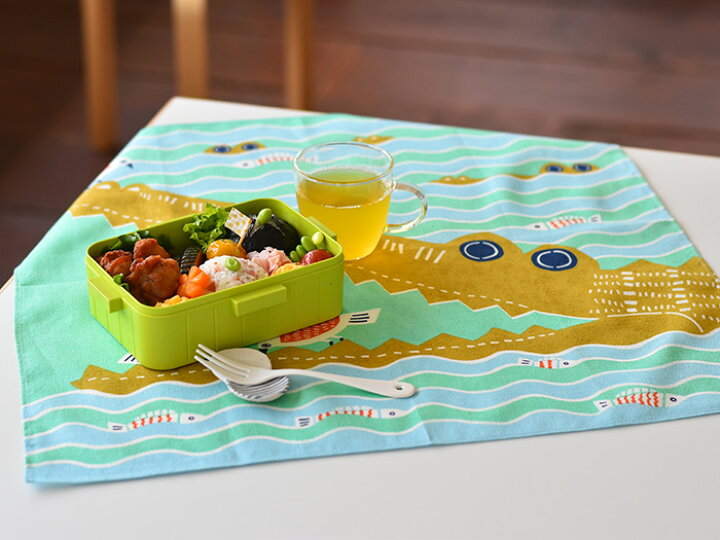 楽天市場 弁当 包み おしゃれ お弁当包み Kata Kata カタカタ ワニ 風呂敷 50cm ハンカチ ギフト Cortina 北欧生地と雑貨のお店