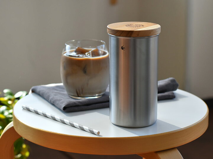 楽天市場 コーヒー缶 キャニスター 調味料入れ 保存容器 ステンレス シルバー ロング グローカルスタンダードプロダクツ コーヒー ツバメシリーズ Glocal Standard Products 保存 コーヒー豆 おしゃれ ギフト Cortina 北欧生地と雑貨のお店