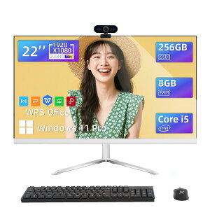 VETESA �f�X�N�g�b�v�p�\�R�� Core i7 24�C���`IPS �����\�E���@�\��̌^PC 1920*1080 FHD Windows 11 Pro WPS Office ���� USB3.0/USB2.0/RJ45 LAN �|�[�g/WIFI5.0���� WEB�J����/�L�[�{�[�h�ƃ}�E�X�t�� 16GB 512GB SSD