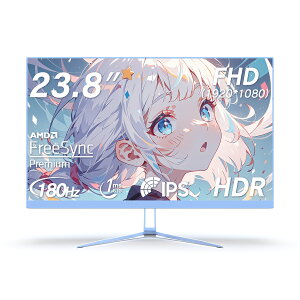 VETESA pcj^[ Q[~Oj^[23.8C`1msiGTGj IPS 180Hz FHDi1920*1080j FreeSync ڂɗDu[CgJbg HDMI/DP/VESAi100*100j/HDR400Ή 112.44%FJo[ `g\ 1Nۏ