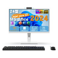 VETESA 一体型PC 隠しカメラ タッチパネル 高性能第四世代 Core i7 デスクトップパソコン 24インチIPS 高…