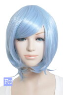ショートボブ 【アイシングブルー】【ウィッグネット付】コスプレウィッグ ボブ ショートウィッグ 耐熱 (…