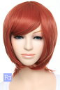 ショートボブ 【オールドローズ】【ウィッグネット付】 ボブウィッグ ショート ウィッグ 耐熱 (bo-t1531)