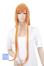 ロング ストレート 77cm【ファジーネーブル】【ウィッグネット付】コスプレ ウィッグ ロングウィッグ 耐熱(lo-bor0026)
