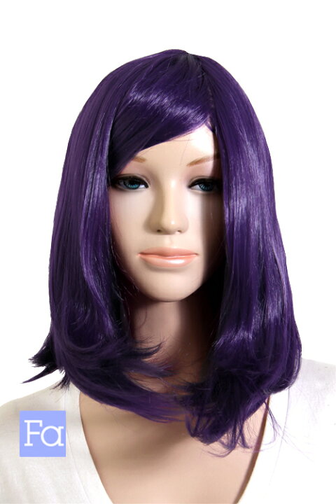 楽天市場】ミディアム 【ダークバイオレット】【ウィッグネット付  