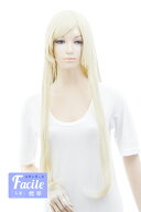 コスプレウィッグ ロング ストレート 77cm【アッシュミルク】【ウィッグネット付】コスプレウィッグ 耐熱…