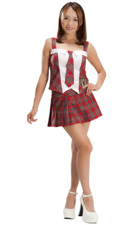 楽天市場 チェックネクタイアイドルakb コスプレ 可愛い 制服 スクール セーラー ブレザー ジャンパースカート 学生服 女子高生 アニメ アイドル ハロウィン イベント 余興 仮装 大人 コスチューム セクシー 衣装 コスプレ通信