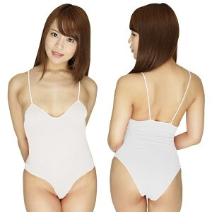 ガーゼ風生地ストレッチレオタード ハーフバック ホワイト コスプレ 可愛い レースクイーン レオタード キャンペーンガール 新体操 ハイレグ ハロウィン イベント 余興 宴会 仮装 学園祭 大