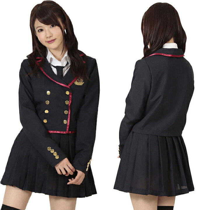 楽天市場 思春期アイドルブレザー コスプレ 可愛い 制服 スクール セーラー ブレザー ジャンパースカート 学生服 女子高生 アニメ アイドル ハロウィン イベント 余興 宴会 仮装 学園祭 大人 コスチューム セクシー 衣装 コスプレ通信