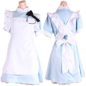 コスプレ メイド アリス 可愛らしさをしっかりアピールメイド サックス ウェイトレス 制服 可愛い 衣装 コスチューム ハロウィン 仮装 セクシー アキバ ゴスロリ アイドル アニメ 余興 宴会 学園祭 イベント