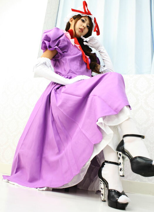 楽天市場 コスプレ アニメ 東方プロジェクト１６ 八雲紫 ｍ 衣装 制服 キャラクター イベント ゲーム セーラームーン ももクロ 本格的 コスチューム 仮装 アニメ制服 衣装 アニメ衣装 女性 コスプレ 衣装 大人 コスプレ通信