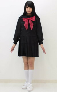 【10%off送料無料楽天スーパーSALE】コスプレセーラー服学生服スクール制服セーラー冬服長袖ミニスカ黒リボン女子高生制服仮装イベントレディース大人用コスチュームコスプレ衣装