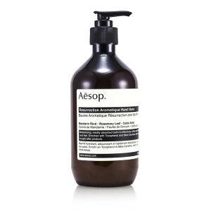 イソップ レスレクション ハンドバーム 500 ml 16.67oz Aesop Resurrection Aromatique Hand Balm 500ml 送料無料 【楽天海外通販】