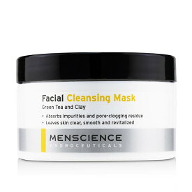 メンサイエンス フェーシャルクリーニングマスク - グリーンティー&amp;クレイ 3oz Menscience Facial Cleaning Mask - Green Tea And Clay 90g 送料無料 【楽天海外通販】