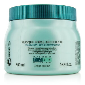 �P���X�^�[�[ �P���X�^�[�[ RE F�A�[�L�e�N�g (�_���[�W�w�A�A.�E��.�p) 16.9oz Kerastase Resistance Force Architecte Reconstructing Masque (For Brittle, Very DamAed Hair, Split Ends) 500ml �������� �y�y�V�C�O�ʔ́z