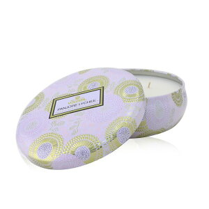{Xp 3 Wick Decorative Tin Candle - Panjore Lychee 12oz Voluspa 3 Wick Decorative Tin Candle - Panjore Lychee 340g  yyVCOʔ́z