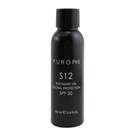 PUROPHI S12 Enzymatic Oil Global Protection SPF 20 (Water Resistant) 3.4oz PUROPHI S12 Enzymatic Oil Global Protection SPF 20 (Water Resistant) 100ml 送料無料 【楽天海外通販】