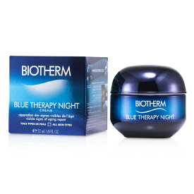 ビオテルム ブルーセラピーナイトクリーム (オールスキンタイプ) 50ml Biotherm Blue Therapy Night Cream (For All Skin Types) 50ml 送料無料 【楽天海外通販】