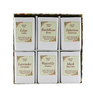 �l�X�e�B�_���e Floral Notes Soap Set: (Lilac + BushRose + Tuberose + Lavender+ Waterlily + Musk) 3.5oz Nesti Dante Floral Notes Soap Set: (Lilac + BushRose + Tuberose + Lavender+ Waterlily + Musk) 6x 100g �������� �y�y�V�C�O�ʔ́z