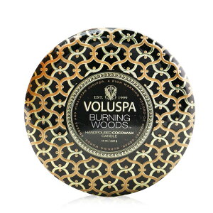 {Xp 3 Wick Decorative Tin Candle - T.ing Woods 12oz Voluspa 3 Wick Decorative Tin Candle - T.ing Woods 340g  yyVCOʔ́z