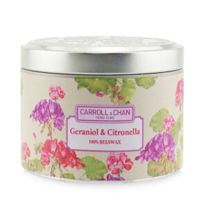 キャンドル・キャロルチャン 100% Beeswax Tin Candle - Geraniol  Citronella (8x6) cm 送料無料 【楽天海外通販】 Carroll  Chan 100% Beeswax Tin Candle - Geraniol  Citronella (8x6) cm 送料無料 【楽天海外通販】