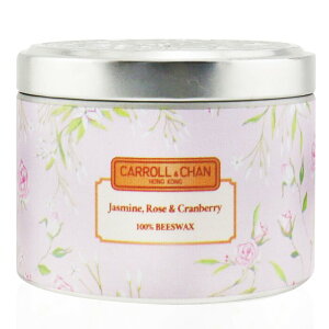 キャンドル・キャロルチャン 100% Beeswax Tin Candle - Jasmine Rose Cranberry (8x6) cm 送料無料 【楽天海外通販】 Carroll  Chan 100% Beeswax Tin Candle - Jasmine Rose Cranberry (8x6) cm 送料無料 【楽天海外通販】