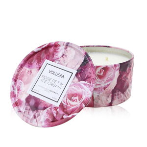 {Xp 2 Wick Tin Candle - Rose Petal Ice Cream 170g  yyVCOʔ́z Voluspa 2 Wick Tin Candle - Rose Petal Ice Cream 170g  yyVCOʔ́z