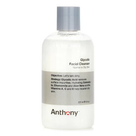 アンソニー ロジスティックスフォーメングリコリックフェイシャルクレンザー 237ml Anthony Logistics For Men Glycolic Facial Cleanser - For Normal/ Oily Skin 237ml 送料無料 【楽天海外通販】