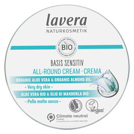 ラヴェーラ ベーシック センシティブ オールラウンド クリーム 150ml Lavera Basis Sensitiv All-Round Cream 150ml 送料無料 【楽天海外通販】