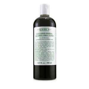 L[Y LJo[n[oAR[t[gi[ ( Eq ) 500ml Kiehl's Cucumber Herbal Alcohol-Free Toner - For Dry or Sensitive Skin Types 500ml  yyVCOʔ́z