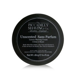 U sJf[ VF[rOJpj[ Unscented Luxury Shaving Cream 180gThe Piccadilly Shaving Co. Unscented Luxury Shaving Cream 180g  yyVCOʔ́z