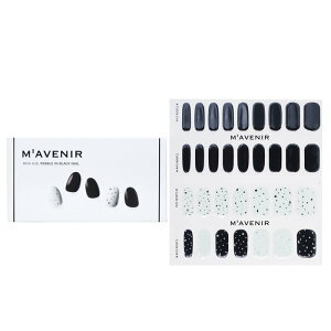 Mavenir Nail Sticker (Black) - No. Pebble In Black Nail 32pcsMavenir Nail Sticker (Black) - No. Pebble In Black Nail 32pcs  yyVCOʔ́z