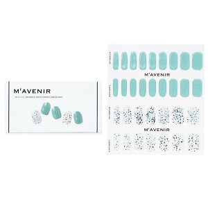 Mavenir Nail Sticker (Blue) - No. Splinkle With Tinted Green Nail 32pcsMavenir Nail Sticker (Blue) - No. Splinkle With Tinted Green Nail 32pcs �������� �y�y�V�C�O�ʔ́z