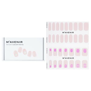 Mavenir Nail Sticker (Pink) - No. Glass Soft Pink Nail 32pcsMavenir Nail Sticker (Pink) - No. Glass Soft Pink Nail 32pcs  yyVCOʔ́z