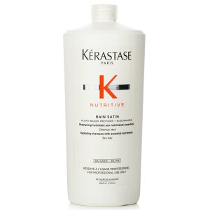 �P���X�^�[�[ Nutritive Bain Satin Hydrating Shampoo With Essential Nutriments (Dry Hair) 1000ml Kerastase Nutritive Bain Satin Hydrating Shampoo With Essential Nutriments (Dry Hair) 1000ml �������� �y�y�V�C�O�ʔ́z