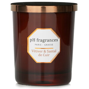 pH fragrances Scented Candle - Vetiver &Santal De Cuir 180gpH fragrances Scented Candle - Vetiver &Santal De Cuir 180g 送料無料 【楽天海外通販】