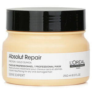 �����A�� Professionnel Serie Expert - Absolut Re. Gold Quinoa + Protein Instant Resurfacing Mask (For Dry and DamAed Hair) 250ml �������� �y�y�V�C�O�ʔ́z