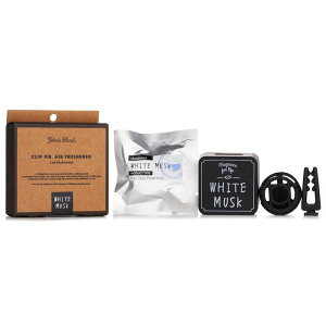 John's Blend Clip On Air Freshener Car Fragrance - White Musk 1pc John's Blend Clip On Air Freshener Car Fragrance - White Musk 1pc  yyVCOʔ́z