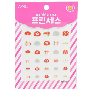 April Korea Princess Kids Nail Sticker - # P009K 1pack April Korea Princess Kids Nail Sticker - # P009K 1pack  yyVCOʔ́z