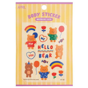 April Korea April Body Sticker - # AT 02 1pc April Korea April Body Sticker - # AT 02 1pc  yyVCOʔ́z