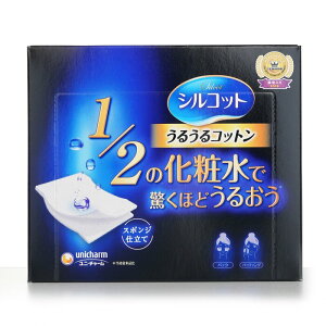 Unicharm Silcot Sponge UruUru Touch Facial Cotton 40pcs Unicharm Silcot Sponge UruUru Touch Facial Cotton 40pcs  yyVCOʔ́z