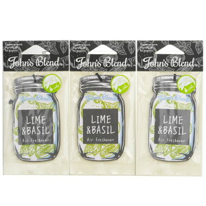 John's Blend Air Freshener - Lime  Basil 3pcs John's Blend Air Freshener - Lime  Basil 3pcs 送料無料 【楽天海外通販】