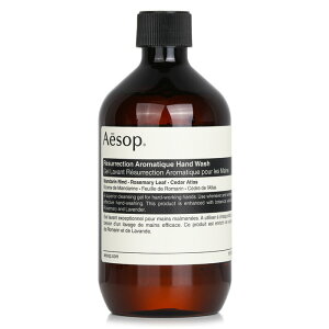 イソップ Resurrection Aromatique Hand Wash With Screw Cap 500ml Aesop Resurrection Aromatique Hand Wash With Screw Cap 500ml 送料無料 【楽天海外通販】