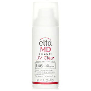 G^MD UV Clear Facial Sunscreen - For Skin Types Prone To Acne, Rosacea & Hyperpigmentation 48g EltaMD UV Clear Facial Sunscreen SPF 46 - For Skin Types Prone To Acne, Rosacea & Hyperpigmentation 48g  yyVCOʔ́z