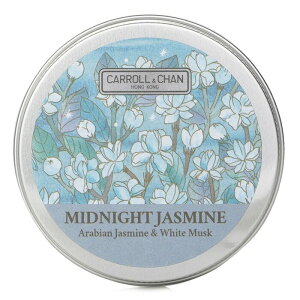 キャンドル・キャロル&チャン 100% Beeswax Mini Tin Candle - Midnight Jasmine (Arabian Jasmine & White Musk) 1pcs Carroll & Chan 100% Beeswax Mini Tin Candle - Midnight Jasmine (Arabian Jasmine & White Musk) 1pcs 送料無料 【楽天海外通