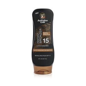 オーストラリアンゴールド ローション サンスクリーン ウイズ ブロンザー SPF 15 237ml Australian Gold Lotion Sunscreen SPF 15 with Instant Bronzer 237ml 送料無料 【楽天海外通販】