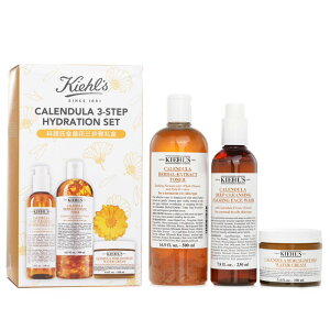L[Y Calendula 3 Step Hydration Set: Face Wash 230ml + Toner 500ml + Water Cream 100ml 3pcs  yyVCOʔ́z