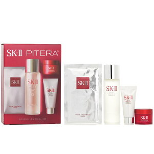 SK-II Best Seller Trial Kit: Facial Treatment Ess. 75ml+Facial Treatment Cleanser 20g+SKINPOWER Advanced Cream 15g+ F.T Mask 1pcs 4pcs �������� �y�y�V�C�O�ʔ́z