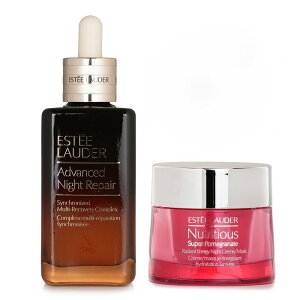 GXeB [_[ Estee Lauder Nutritious Super Pomegranate Radiant Re. Night Creme/Mask + ANR Synchronized Multi Recover (Standard Edition) 2pcs  yyVCOʔ́z